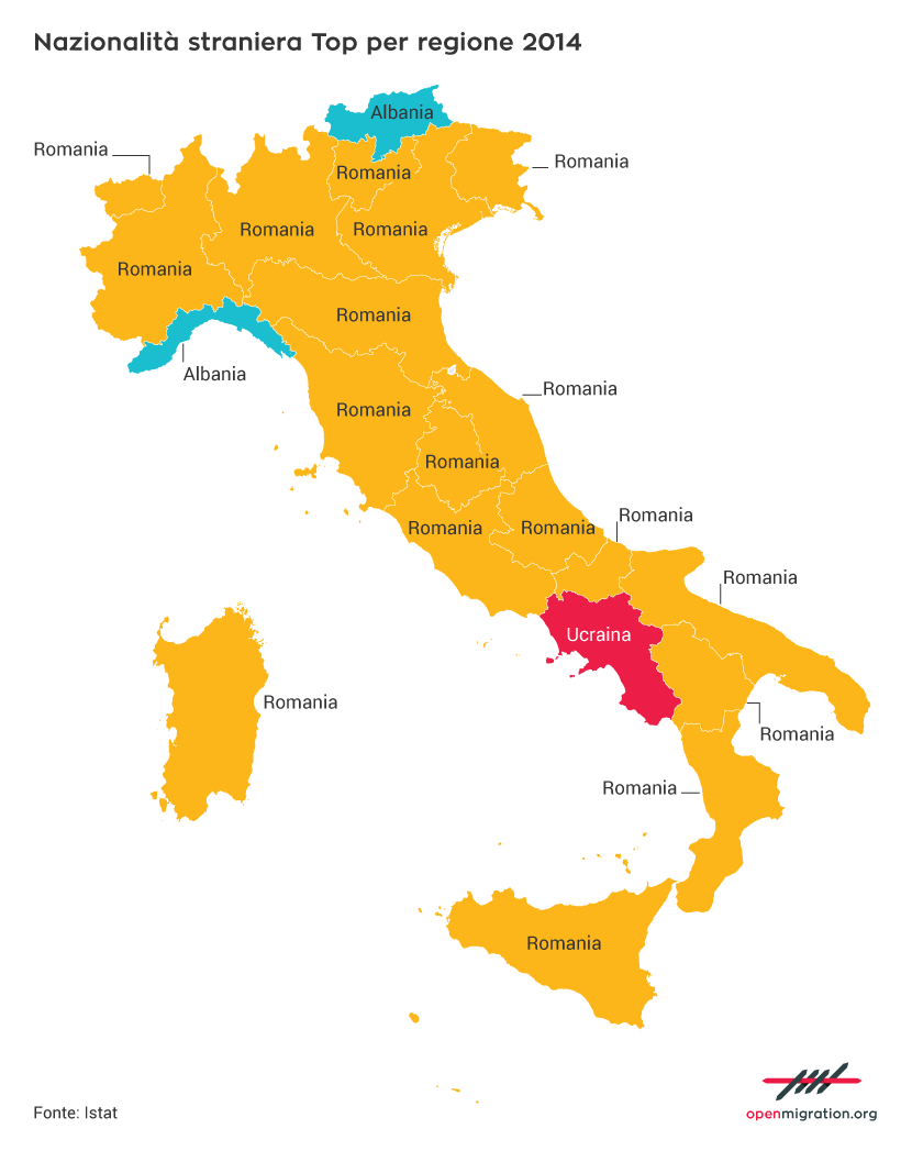 immigrazione, integrazione, Italia, Romania, Albania, Ucraina, Istat