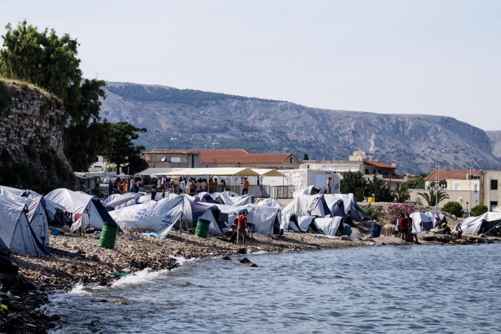 Refugee tents outside the overcrowded refugee camp of Souda in Chios – now closed - in June 2017 (photo: Marianna Karakoulaki). 