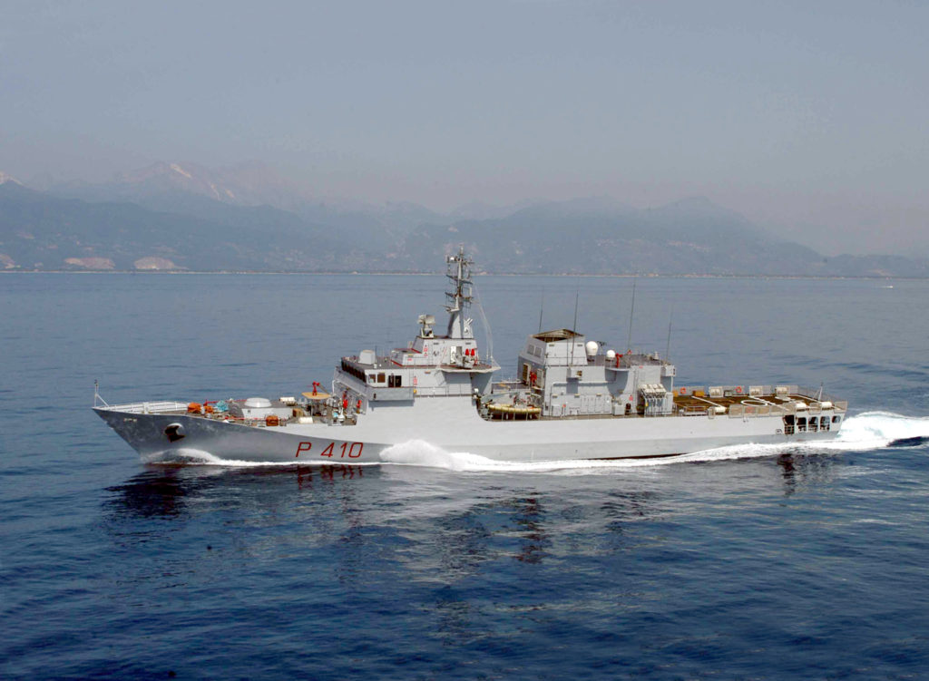 La nave Orione della Marina Militare italiana. 