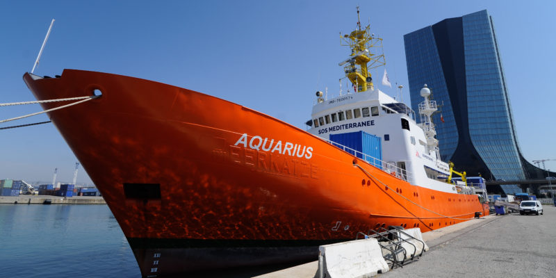 Aquarius docked